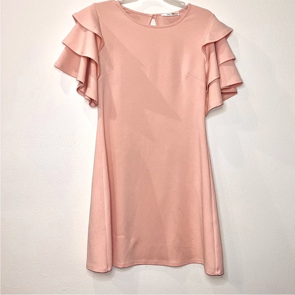 STEPS NY Statement Sleeve Shift Dress - Picture 2 of 6